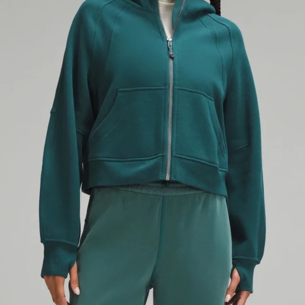 Lululemon Scuba Oversized Full-Zip Hoodie in Storm Teal